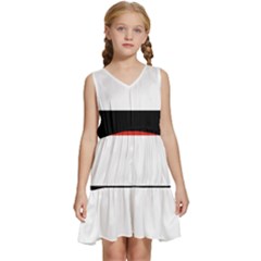 Kujawsko-pomorskie Flag Kids  Sleeveless Tiered Mini Dress by tony4urban