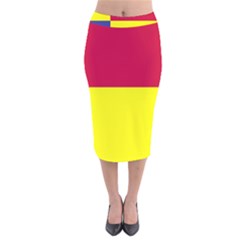 Kosicky Flag Velvet Midi Pencil Skirt by tony4urban