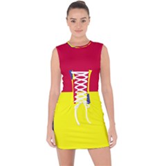 Kosicky Flag Lace Up Front Bodycon Dress by tony4urban