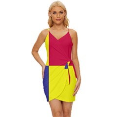 Kosicky Flag Wrap Tie Front Dress by tony4urban