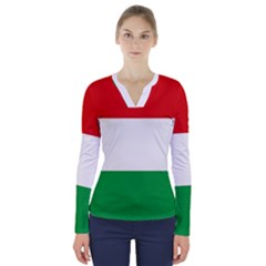 Hungary V-neck Long Sleeve Top by tony4urban