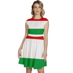 Hungary Cap Sleeve High Waist Dress