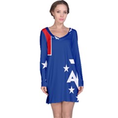 French Southern Territories Long Sleeve Nightdress by tony4urban