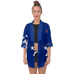 French Southern Territories Open Front Chiffon Kimono by tony4urban