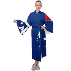 French Southern Territories Maxi Velour Kimono by tony4urban