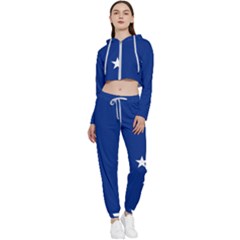 French Southern Territories Cropped Zip Up Lounge Set by tony4urban