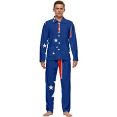 French Southern Territories Men s Long Sleeve Velvet Pocket Pajamas Set by tony4urban