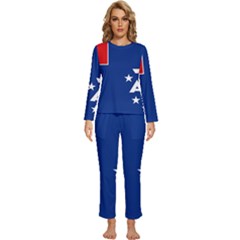 French Southern Territories Womens  Long Sleeve Lightweight Pajamas Set by tony4urban