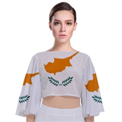 Cyprus Tie Back Butterfly Sleeve Chiffon Top by tony4urban