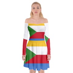 Comoros Off Shoulder Skater Dress by tony4urban