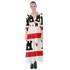 Drenthe Flag Button Up Maxi Dress by tony4urban