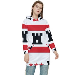 Drenthe Flag Women s Long Oversized Pullover Hoodie by tony4urban