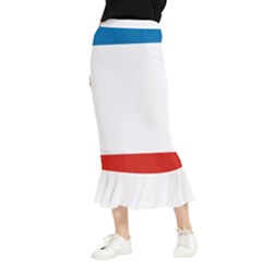 Crimea Flag Maxi Fishtail Chiffon Skirt by tony4urban