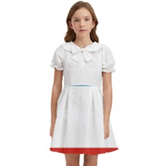 Crimea Flag Kids  Bow Tie Puff Sleeve Dress by tony4urban