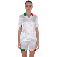 Italy Satin Short Sleeve Pajamas Set by tony4urban