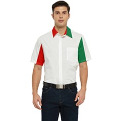 Italy Men s Short Sleeve Pocket Shirt  by tony4urban