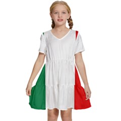 Italy Kids  Short Sleeve Tiered Mini Dress by tony4urban