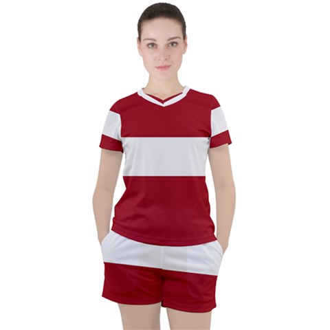 Latvia Women s Tee And Shorts Set by tony4urban