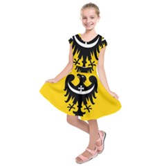 Dolnoslaskie Flag Kids  Short Sleeve Dress by tony4urban