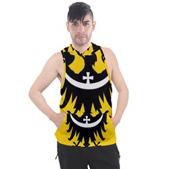 Dolnoslaskie Flag Men s Sleeveless Hoodie by tony4urban