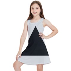 Magnitogorsk City Flag Kids  Lightweight Sleeveless Dress by tony4urban