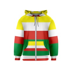 Lubuskie Flag Kids  Zipper Hoodie by tony4urban