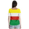 Lubuskie Flag V-Neck Flutter Sleeve Top View2