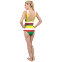 Lubuskie Flag Cross Front Low Back Swimsuit View2