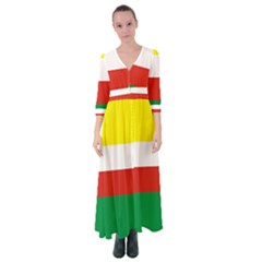 Lubuskie Flag Button Up Maxi Dress