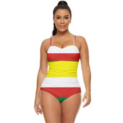 Lubuskie Flag Retro Full Coverage Swimsuit by tony4urban