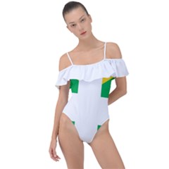 Halaka Flag Frill Detail One Piece Swimsuit by tony4urban