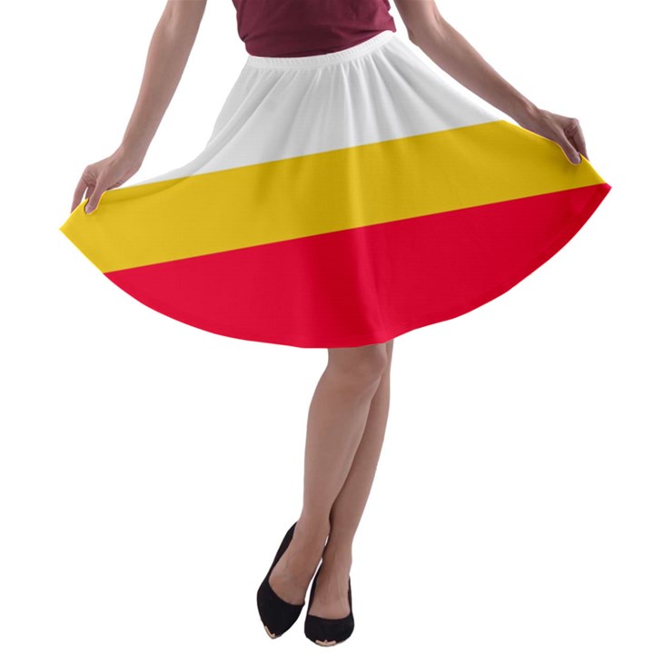 Malopolskie Flag A-line Skater Skirt