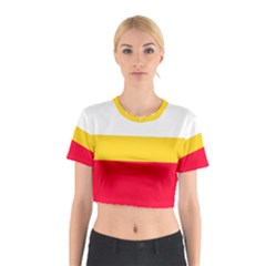 Malopolskie Flag Cotton Crop Top by tony4urban