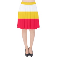 Malopolskie Flag Velvet High Waist Skirt by tony4urban