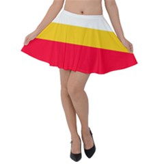 Malopolskie Flag Velvet Skater Skirt by tony4urban