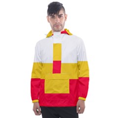 Malopolskie Flag Men s Front Pocket Pullover Windbreaker by tony4urban