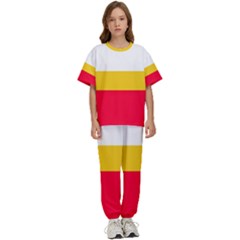 Malopolskie Flag Kids  Tee And Pants Sports Set