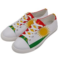 Kurdistan Flag Men s Low Top Canvas Sneakers by tony4urban