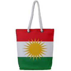 Kurdistan Flag Full Print Rope Handle Tote (small)