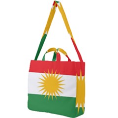 Kurdistan Flag Square Shoulder Tote Bag by tony4urban