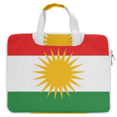 Kurdistan Flag Macbook Pro 13  Double Pocket Laptop Bag by tony4urban