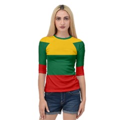 Lithuania Quarter Sleeve Raglan Tee