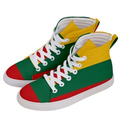 Lithuania Men s Hi-top Skate Sneakers by tony4urban