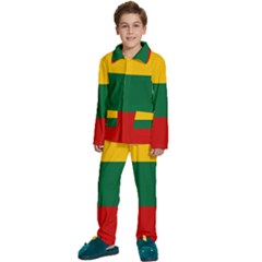 Lithuania Kids  Long Sleeve Velvet Pajamas Set