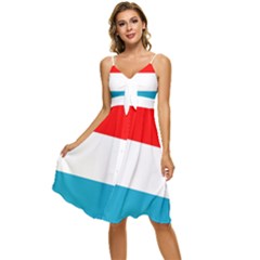 Luxembourg Sleeveless Tie Front Chiffon Dress