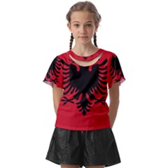 Albania Kids  Front Cut Tee by tony4urban