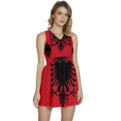 Albania Sleeveless High Waist Mini Dress