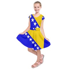 Bosnia And Herzegovina Kids  Short Sleeve Dress by tony4urban