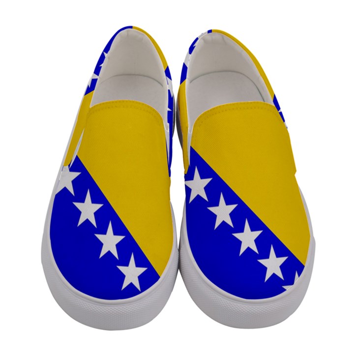 Bosnia And Herzegovina Women s Canvas Slip Ons