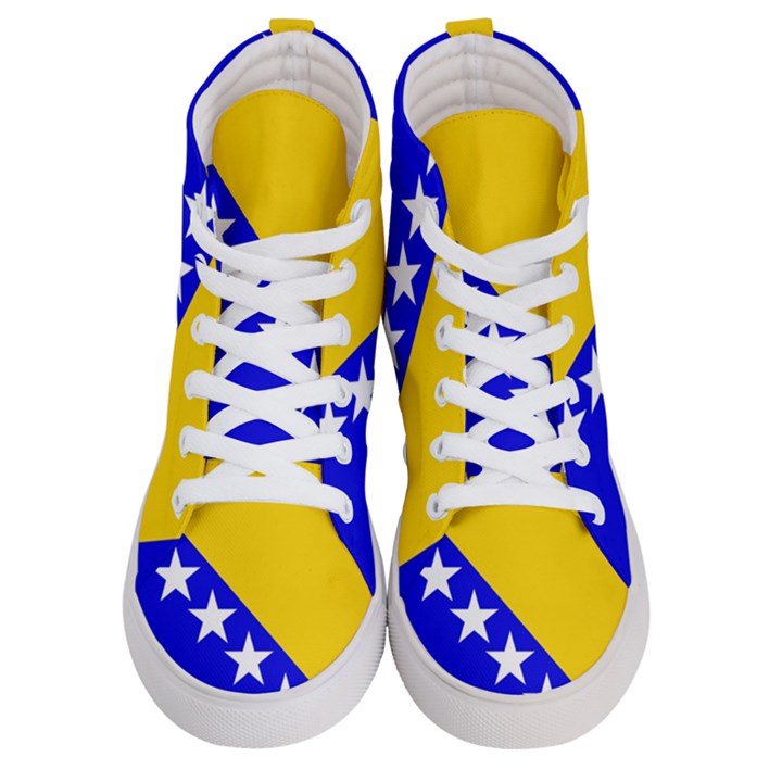 Bosnia And Herzegovina Women s Hi-Top Skate Sneakers